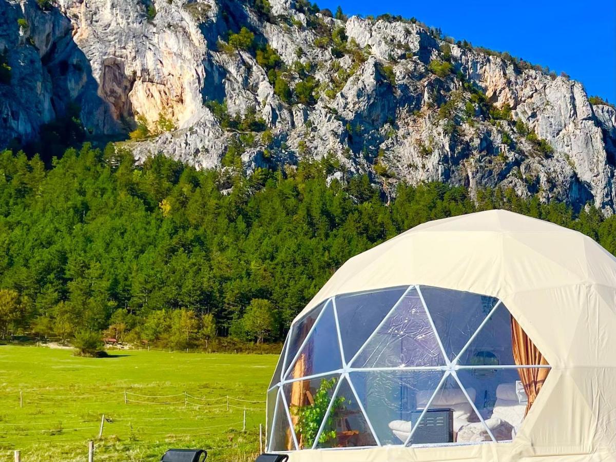 Glamping Hohe Wand - Zelt Mit Sternenfenster Und Whirlpool 호텔 Maiersdorf 외부 사진