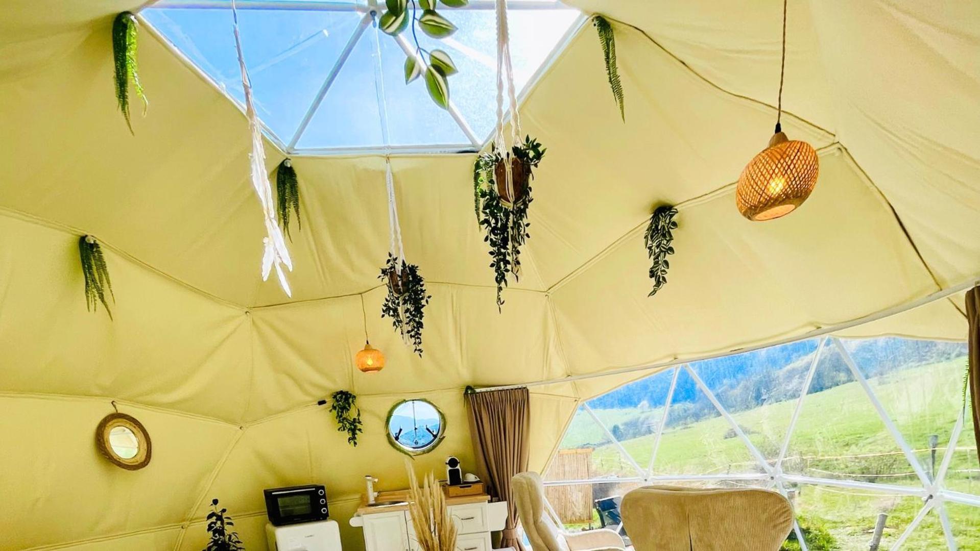 Glamping Hohe Wand - Zelt Mit Sternenfenster Und Whirlpool 호텔 Maiersdorf 외부 사진